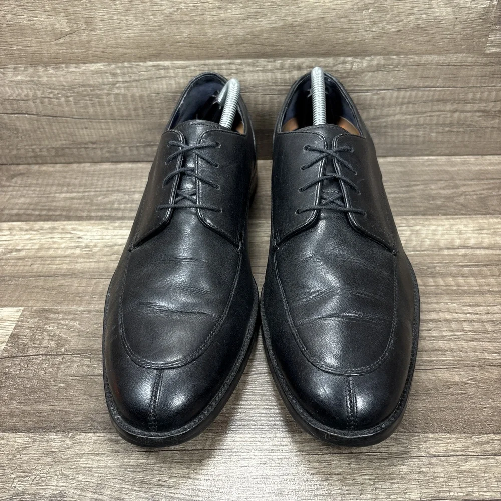 Cole Haan Lenox Hill Split Toe Leather Black Mens US Size 10.5 C11627 Shoes